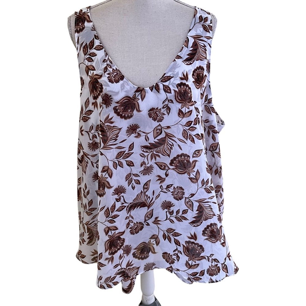 Lane Bryant "Swing Collection" Modern Double Layer Chiffon Swing Tank 28